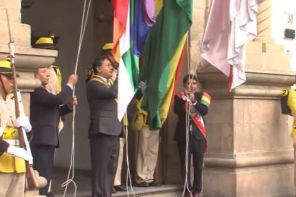 Sucre: Se inician los actos oficiales por el Bicentenario de Bolivia