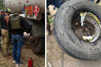 Hallan 79 kilos de cocaína en la llanta trasera de una cisterna que iba rumbo a Paraguay, según Felcn
