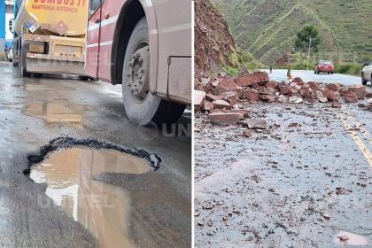 Transporte pesado denuncia mal estado de las rutas que conectan Cochabamba con el resto del país