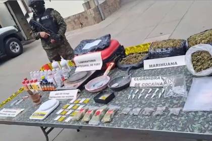 Detectan fábrica artesanal de ‘Tusi’ en la zona de Sarco de Cochabamba, hay dos aprehendidos