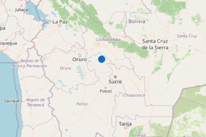 Sismo de magnitud 5,0 sacude este jueves a la provincia Charcas en Potosí