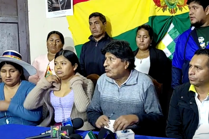 Evo: “He visto a Ponchos Rojos armados, marchando, que no me echen la culpa, no los conozco”