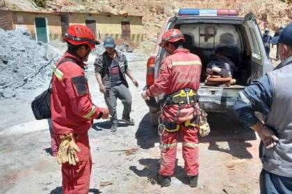 Un adolescente y un hombre de 38 años mueren sepultados en una mina de Potosí 