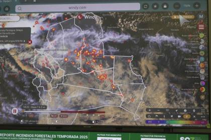 Ocho incendios forestales se registran en Santa Cruz y 1.271 focos de calor
