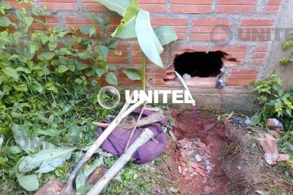 Intento de robo a un banco: Delincuentes perforaron una pared para llegar una bóveda 