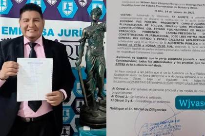 Fijan para este martes la audiencia por el decreto que permite a Paz gobernar desde el exterior, según abogado