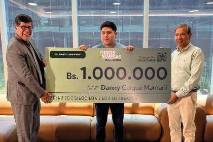 Banco Ganadero premia la fidelidad de sus clientes con el sorteo de 1 millón de bolivianos