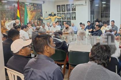 Inicia la reunión de Directorio del Comité pro Santa Cruz ante las protestas en Bolivia