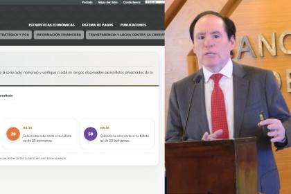 Estas son las dos formas de hacer la verificación de billetes de la serie B dispuestas por el BCB