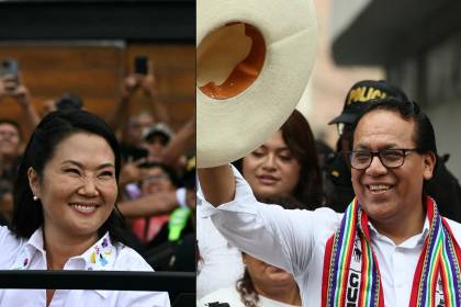 Elecciones en Perú: Fujimori vuelve a situarse por delante de Sánchez cuando falta menos del 2% para concluir conteo 