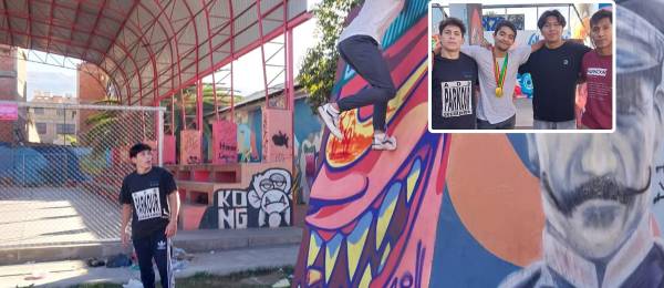 Bruno Amador demuestra sus habilidades para el Parkour
