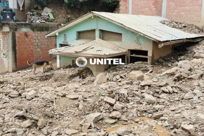 La Paz: Más de 20 viviendas se llenaron de agua y lodo tras una mazamorra en una comunidad de los Yungas