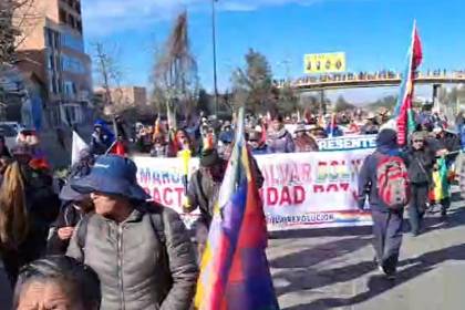 Viceministro sobre marcha afín a Evo: “Si comete delitos, vamos a tener que tomar las acciones que nos ampara la ley”