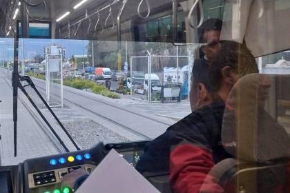 La línea amarilla del Tren Metropolitano ya realizó oficialmente su primer viaje