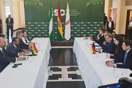 Ministro alemán y Camacho hablaron de asesoramiento para impulsar la reforma judicial y una propuesta de federalismo