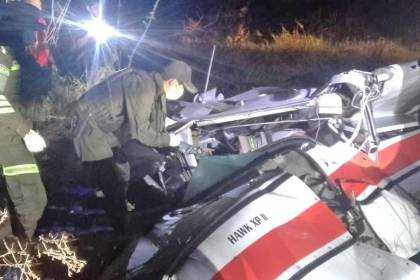 Reportan la muerte de los tripulantes de la aeronave que cayó tras choque en pleno vuelo en Beni
