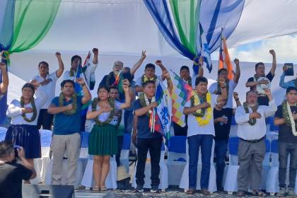 Evo Morales reaparece en acto de proclamación de candidatos en Chimoré