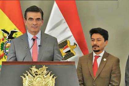 Rodrigo Paz anuncia a Egipto como nuevo mercado para la carne boliviana de exportación