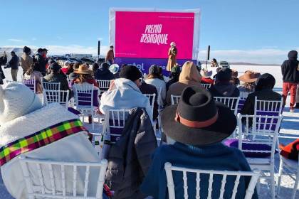 Festival de Cine cerró con broche de oro en una jornada de premiación en el Salar de Uyuni 