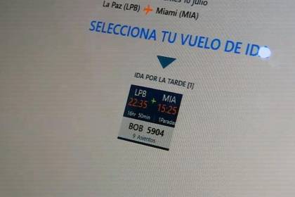 BoA vende el pasaje Bolivia-Miami por Bs 5.904 y el gerente pagó Bs 933, denuncia la senadora Mallón