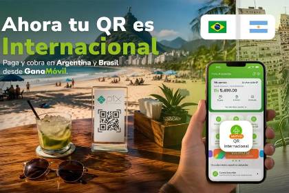 El Banco Ganadero lleva tu QR más allá de las fronteras con una nueva funcionalidad disponible desde GanaMóvil.