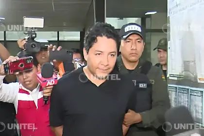 El hijo del expresidente Luis Arce recibe detención domiciliaria y se alista su salida de Palmasola