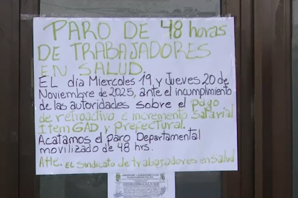 Trabajadores en salud acatan paro de 48 horas en todo el departamento cruceño