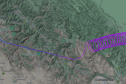 Este fue el recorrido de la aeronave que desapareció en Bolivia en pleno vuelo 