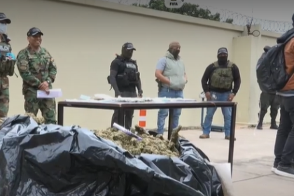 Santa Cruz: Felcn secuestra 104 kilos de marihuana escondidas en bolsas de yute 