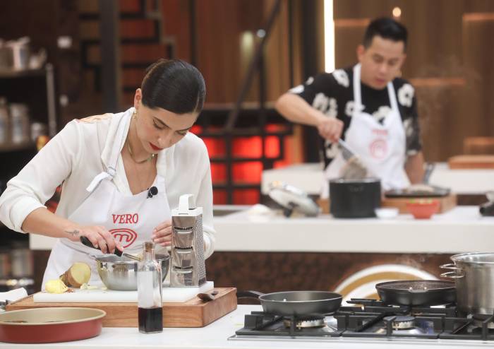 La frustración de Vero Pérez al arruinar la crema de su plato 