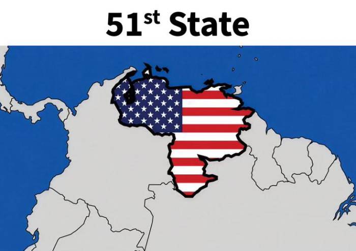 Trump publica en su red social imagen de Venezuela como el estado número 51 de EEUU