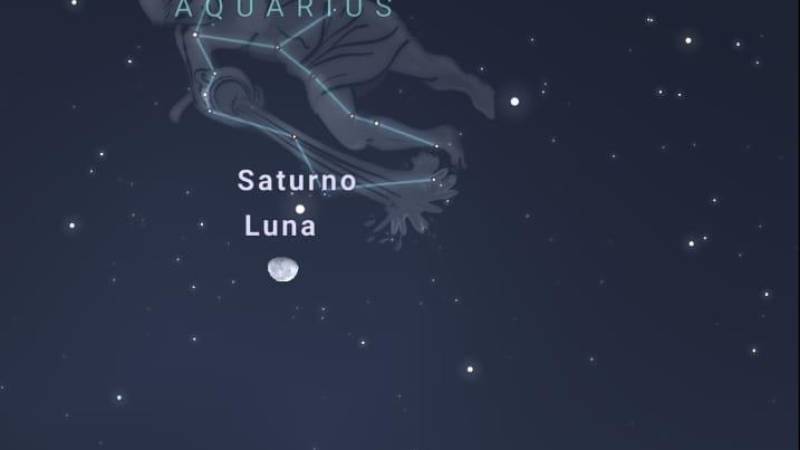 Las personas pueden encontrar la constelación de Acuario usando apps para celular.