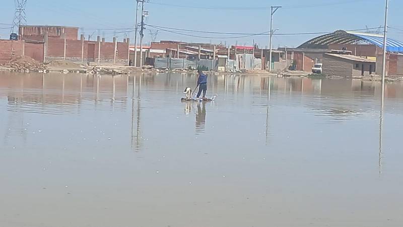 Oruro terminó inundado 