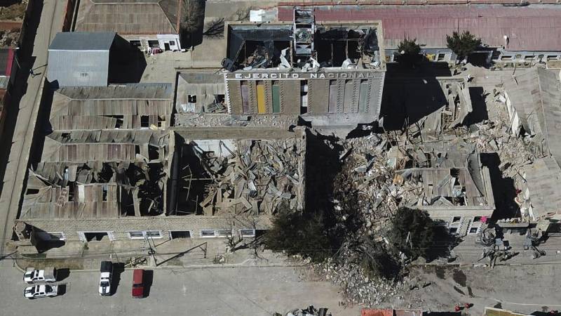 Así quedó el cuartel militar donde se registraron las explosiones