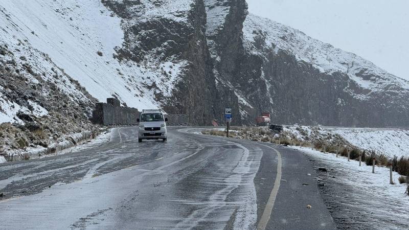Nieve en el departamento de La Paz