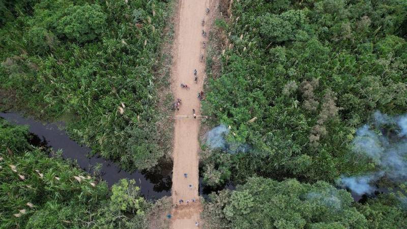 Imagen captada por un dron en un sobrevuelo realizado la tarde de este martes