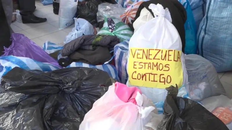 Parte de la recaudación para familias en Venezuela. 