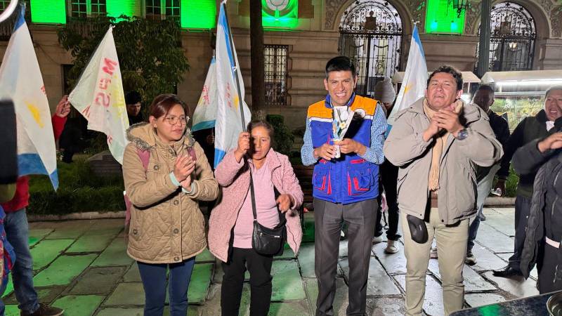 El candidato a la Alcaldía de La Paz, Ricardo Cuevas