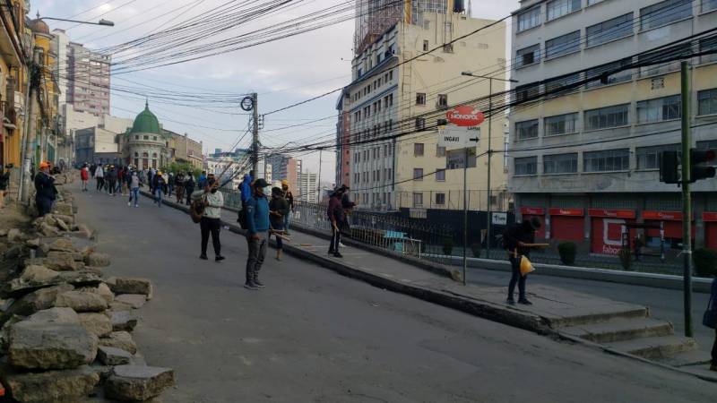 Un bloque de los arcistas se dirigió a la avenida Montes 