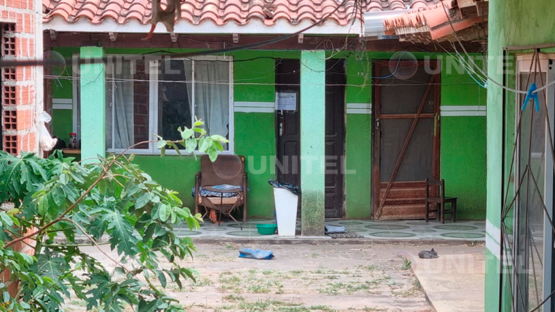 Vivienda donde fue encontrada una mujer de 85 años sin vida. 