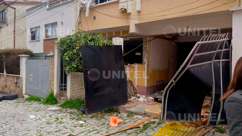 Explosión en una vivienda en la zona de Miraflores, en La Paz.