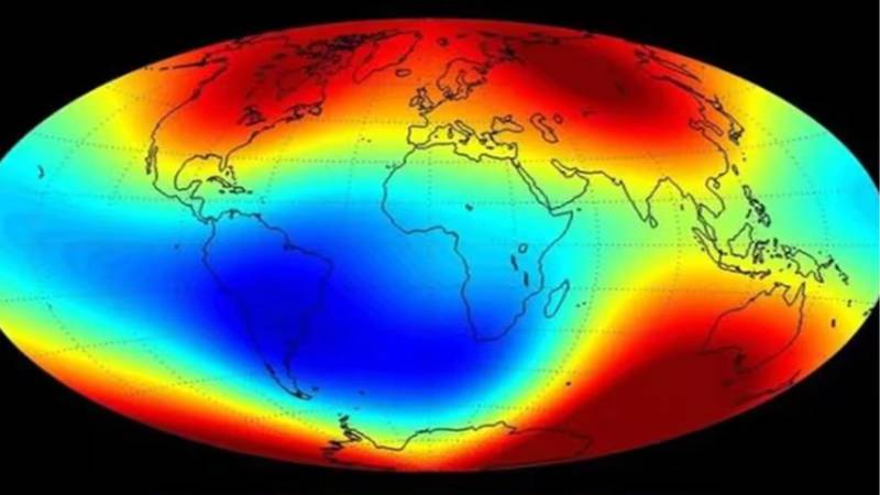 Científicos estudian una anomalía magnética en el lado Sur de la tierra