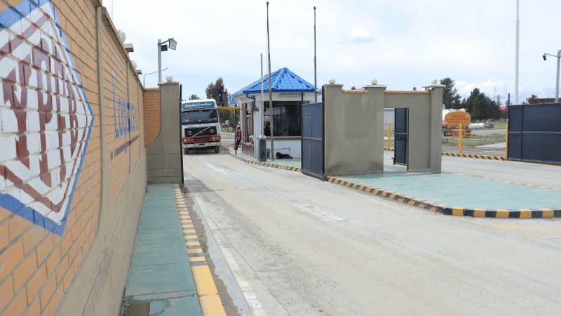 Las instalaciones de YPFB en Senkata fueron registradas este lunes.