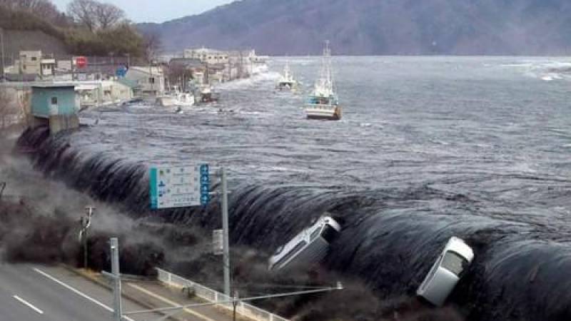 Imagen referencial del Tsunami en Japón en el año 2011