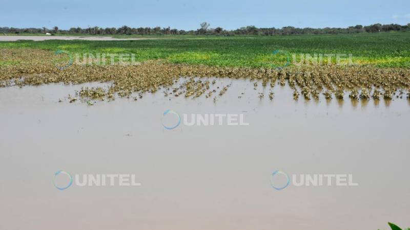 Desborde del río en el Norte Integrado de Santa Cruz