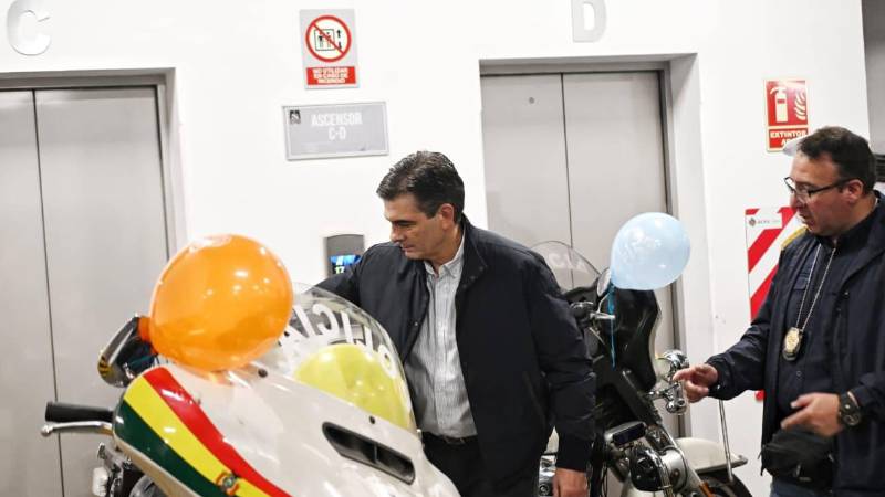 El presidente celebrando la ch’alla en la Casa Grande del Pueblo