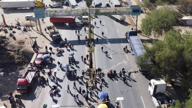 Bloqueo en Quillacollo (Cochabamba)