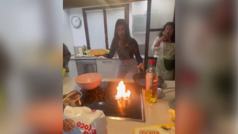 Una joven provocó una “incendio” en su cocina 