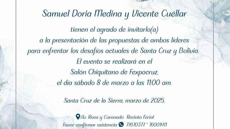 La invitación circula en la redes sociales 