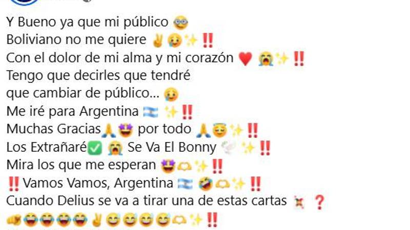 Mensaje de Bonny Lovy 